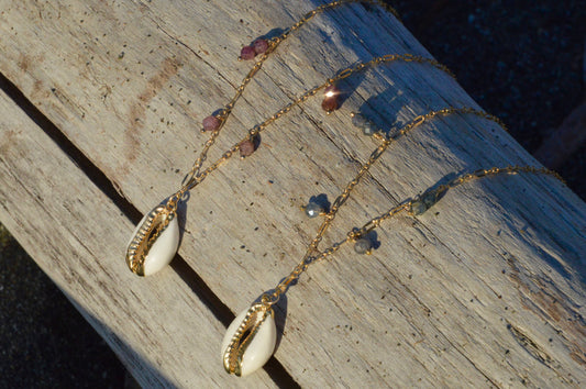 Cowrie Whispers Chain Necklaces