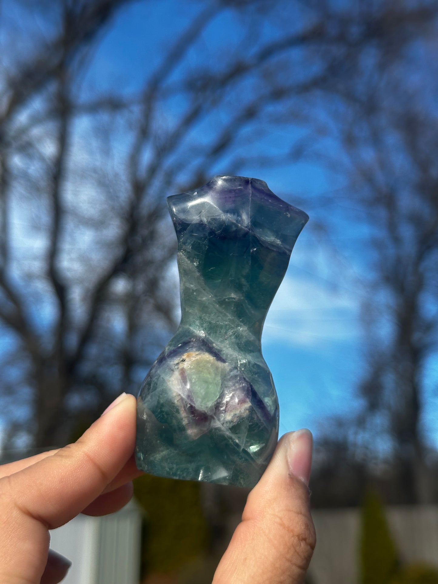 Fluorite goddess bodies