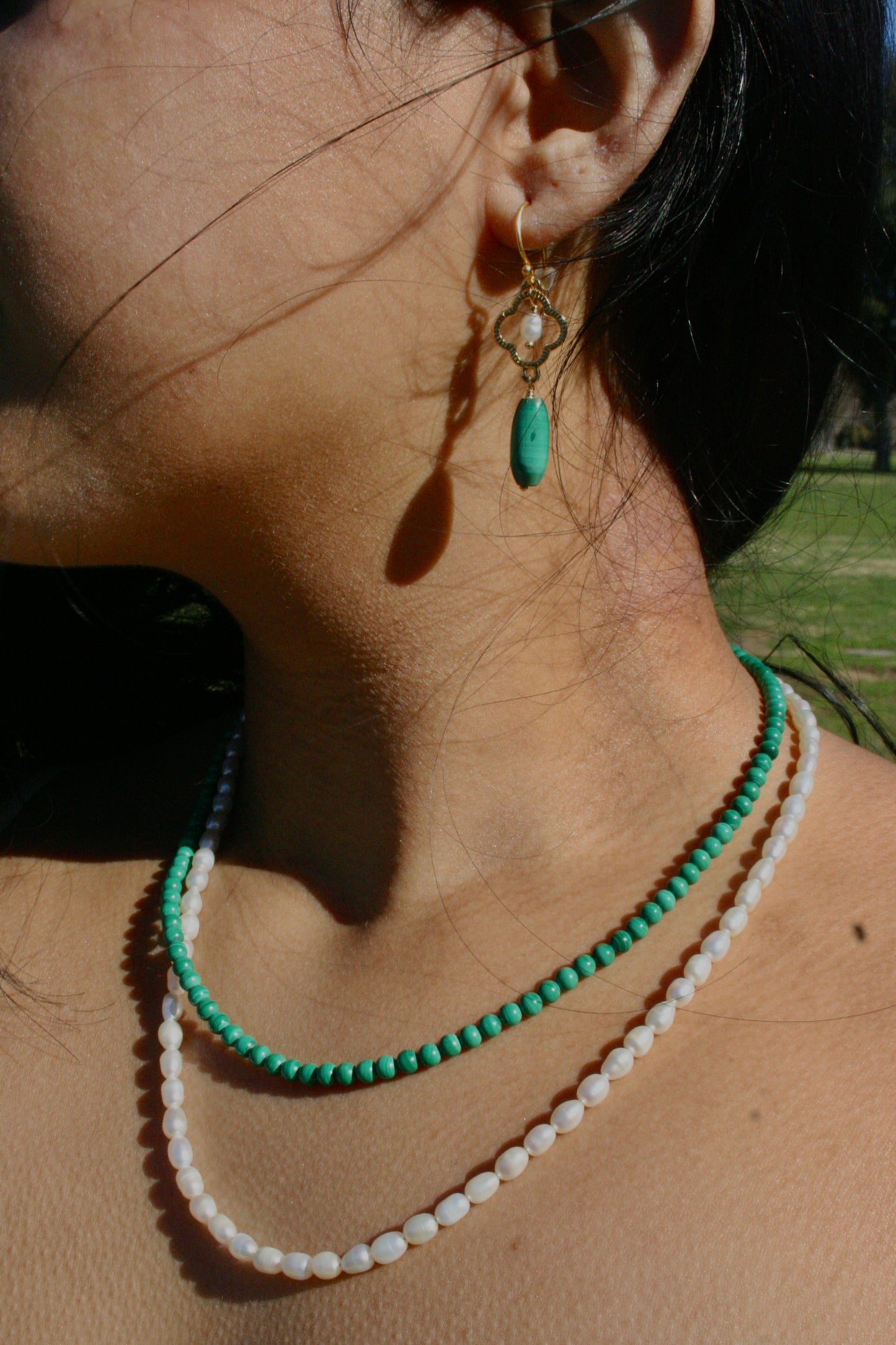 Green Goddess Earrings