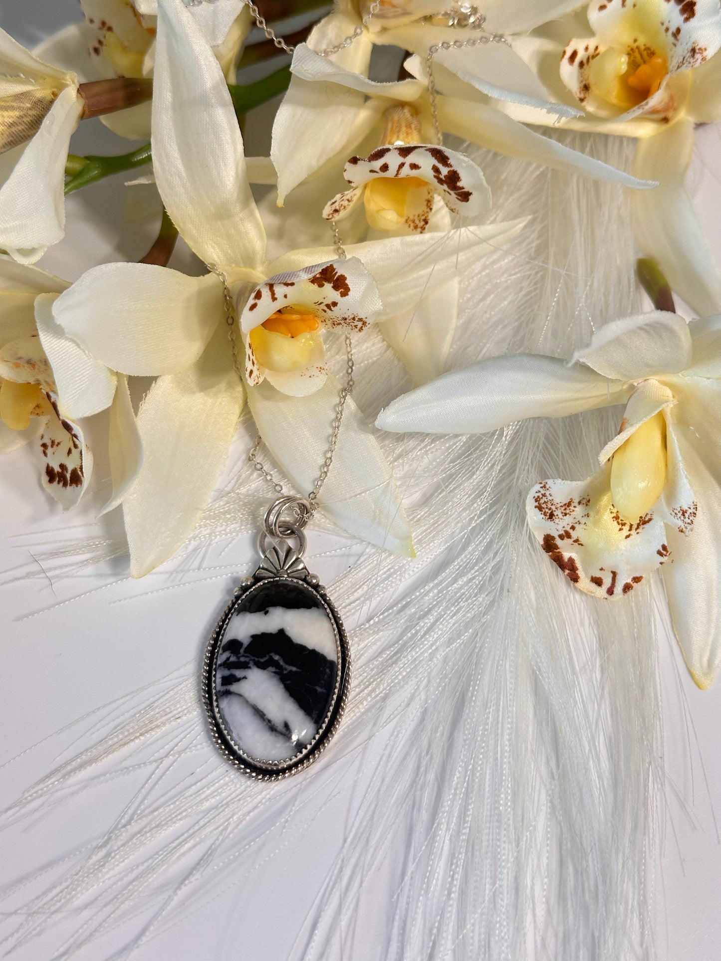Zebra Jasper Pendent