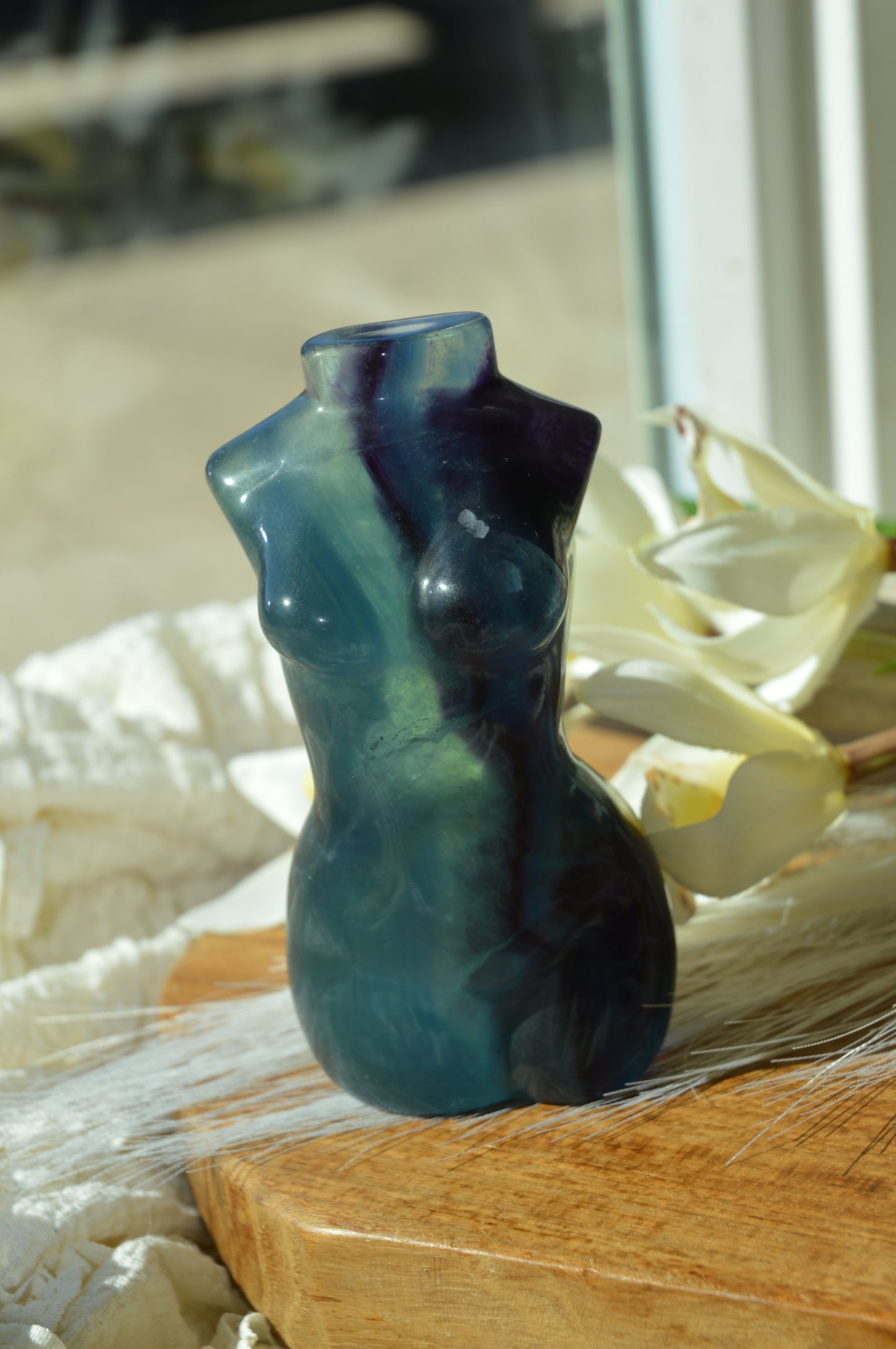 Large Fluorite Goddess Body