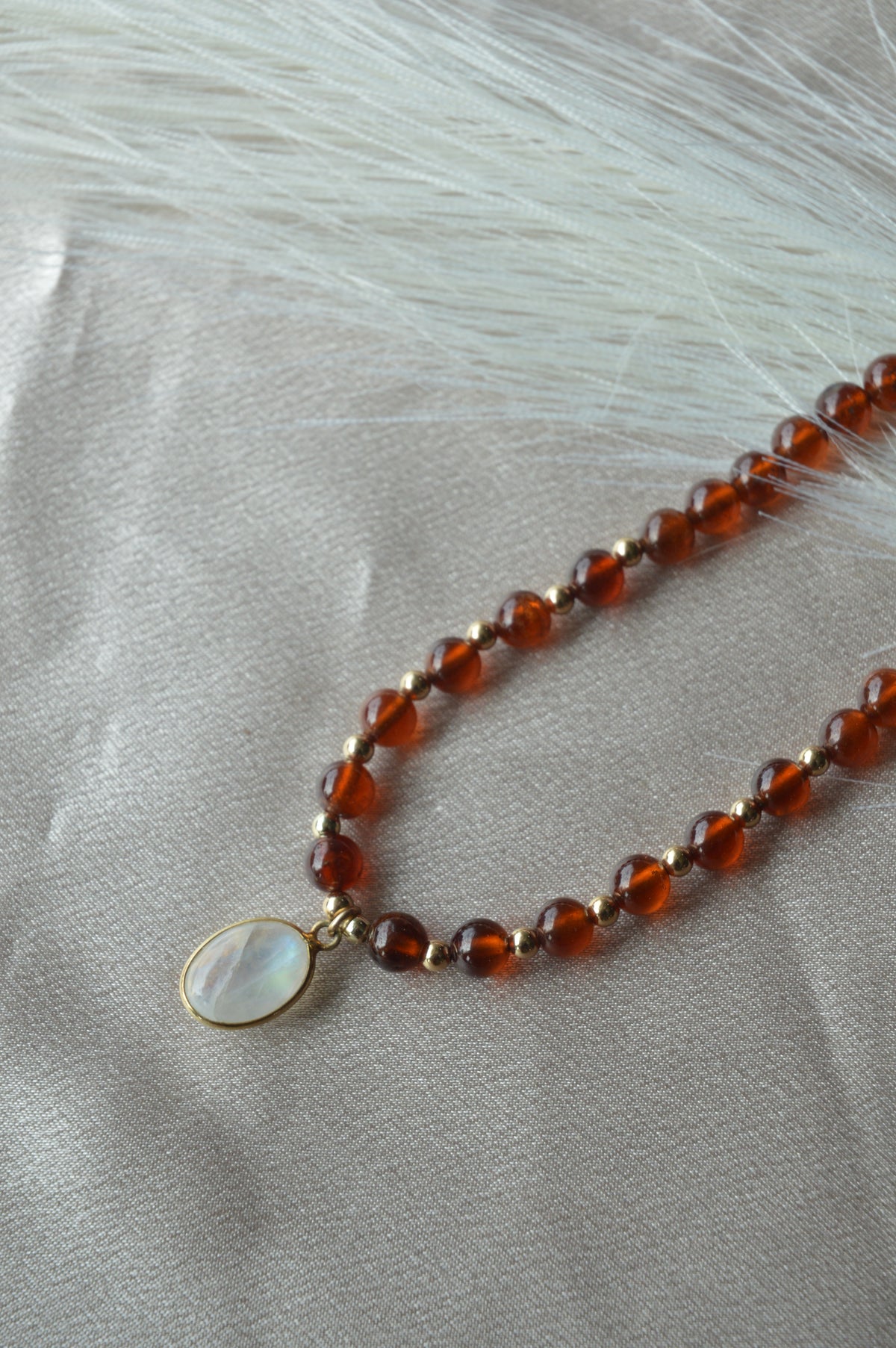 Fireside Hessonite Garnet Necklace