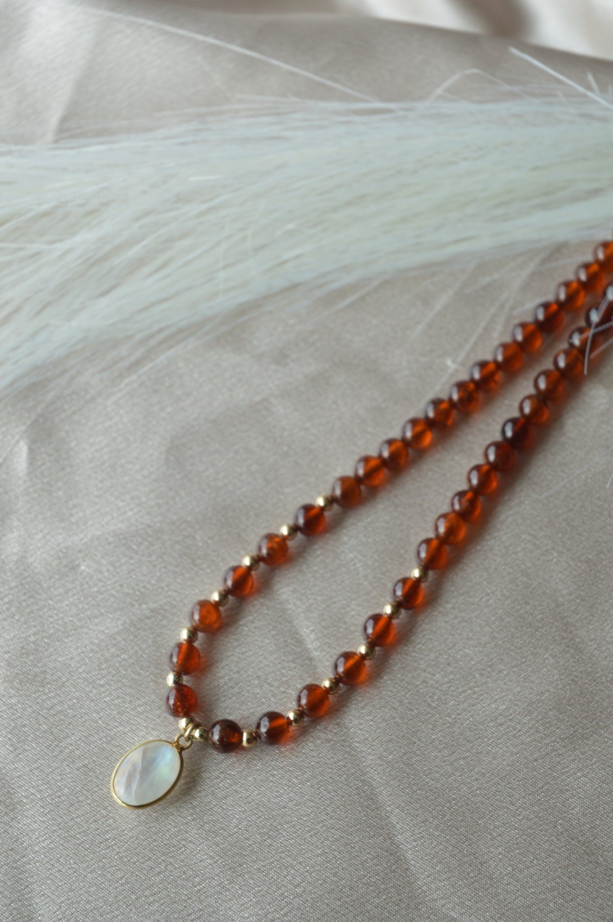 Fireside Hessonite Garnet Necklace