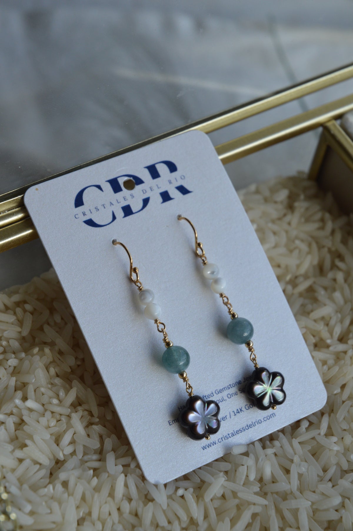 Land, Sky, and Sea Earrings