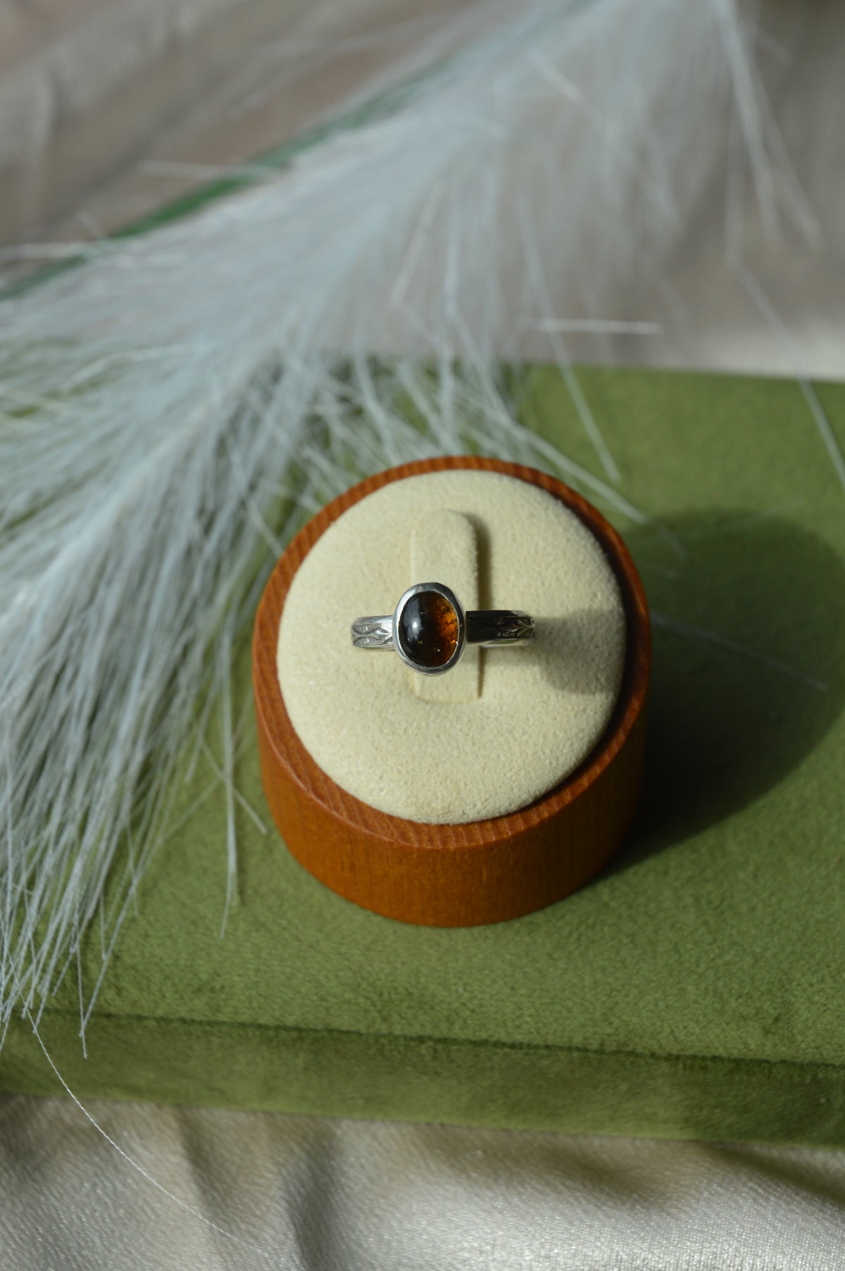 Brown Sugar Tourmaline Rings - Sz 4 & 7