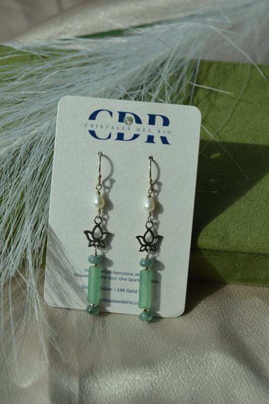 Dainty Lotus Earrings