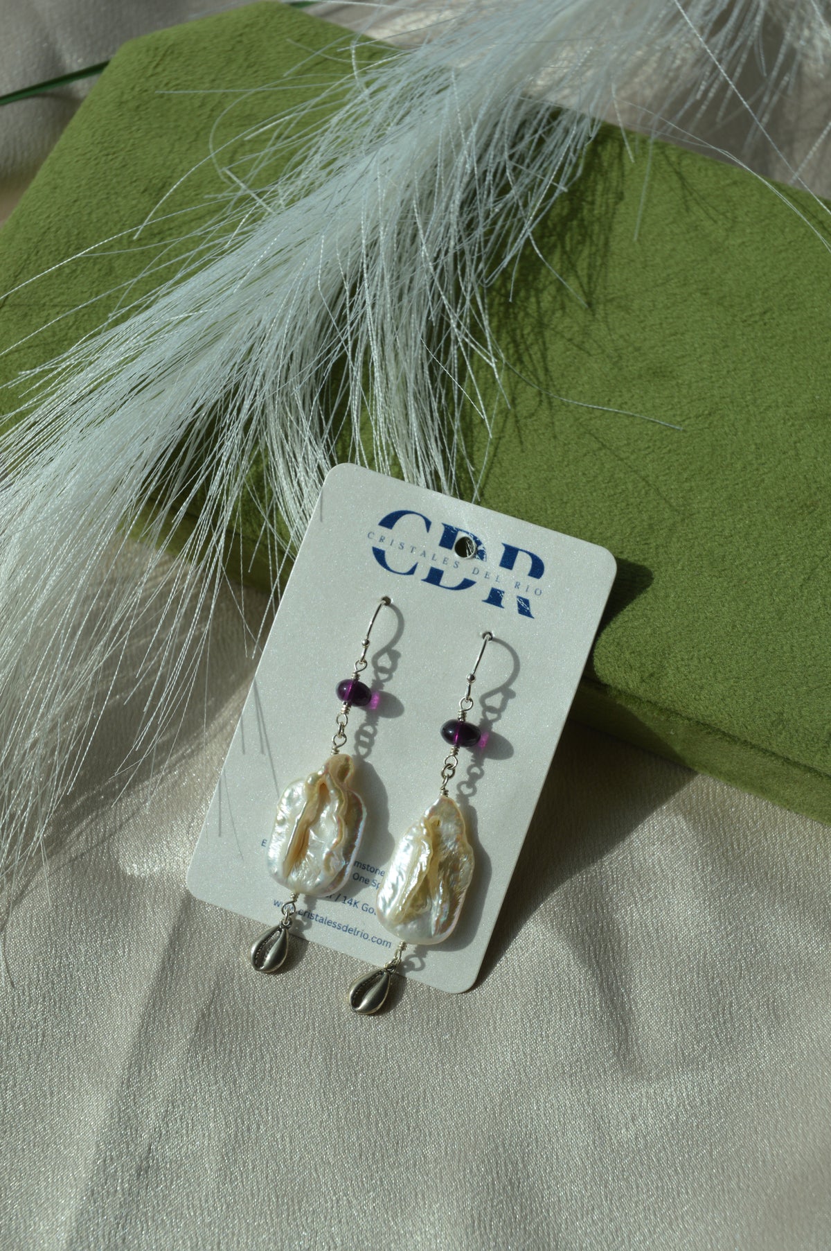 Sea Urchin Shell Earrings