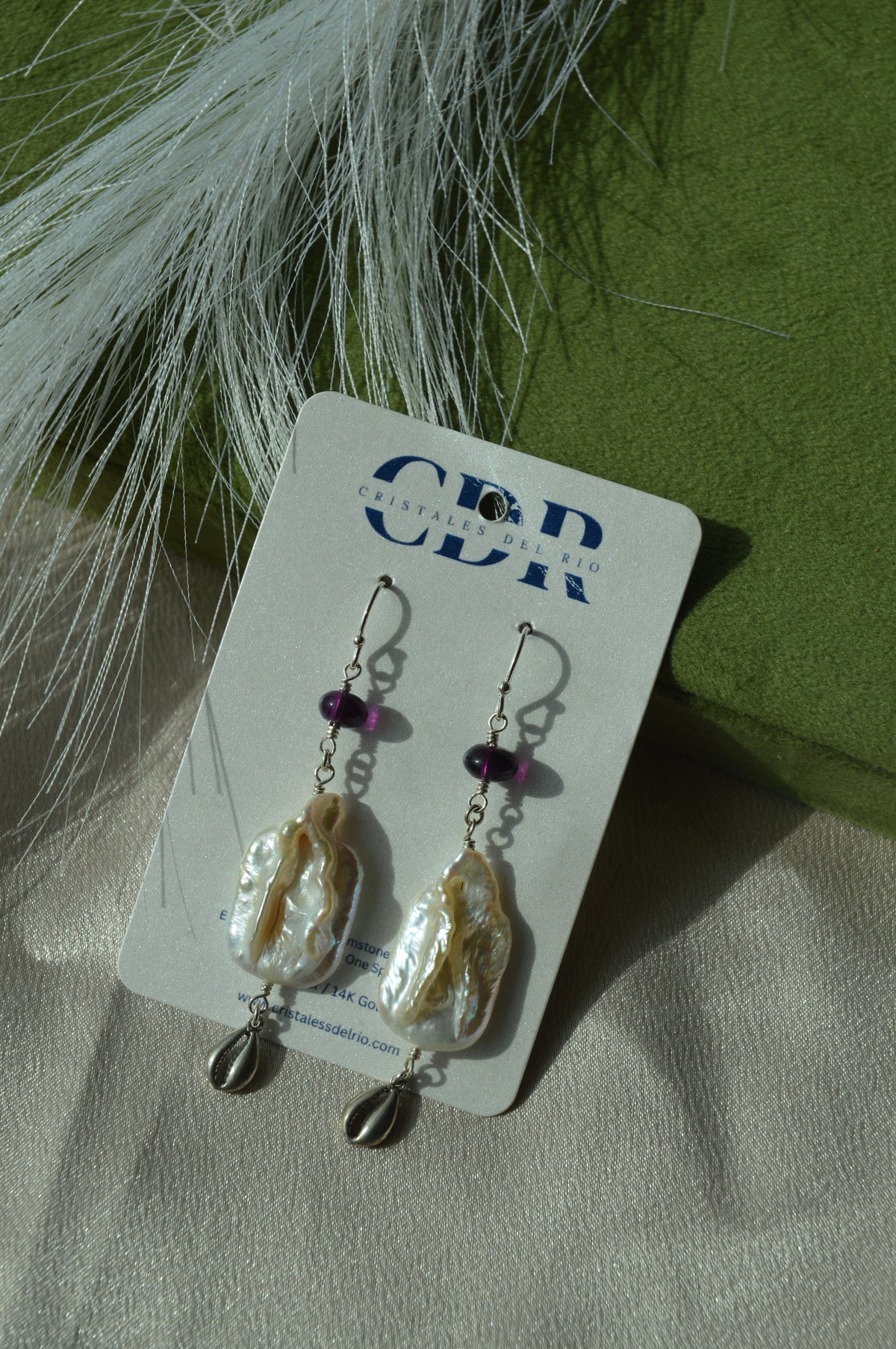 Sea Urchin Shell Earrings