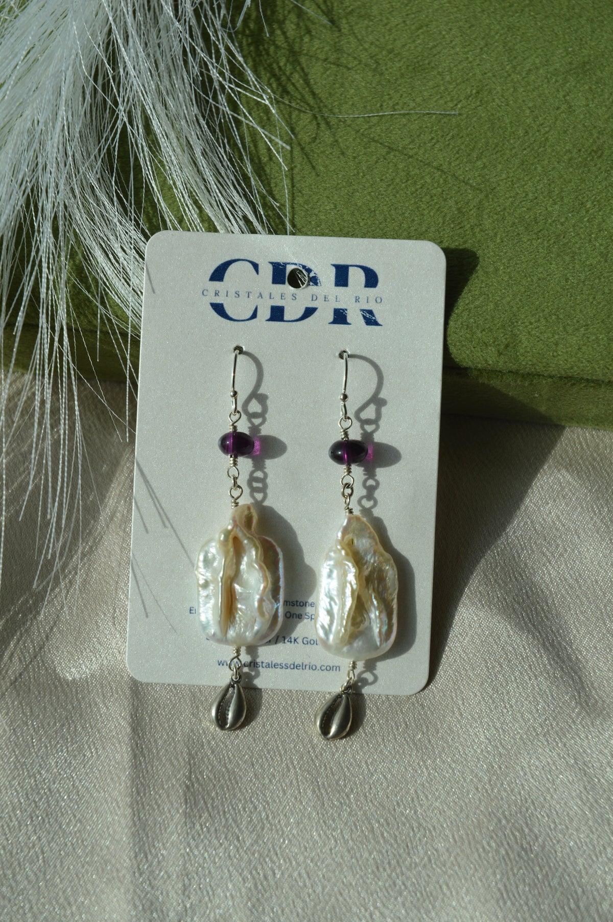 Sea Urchin Shell Earrings