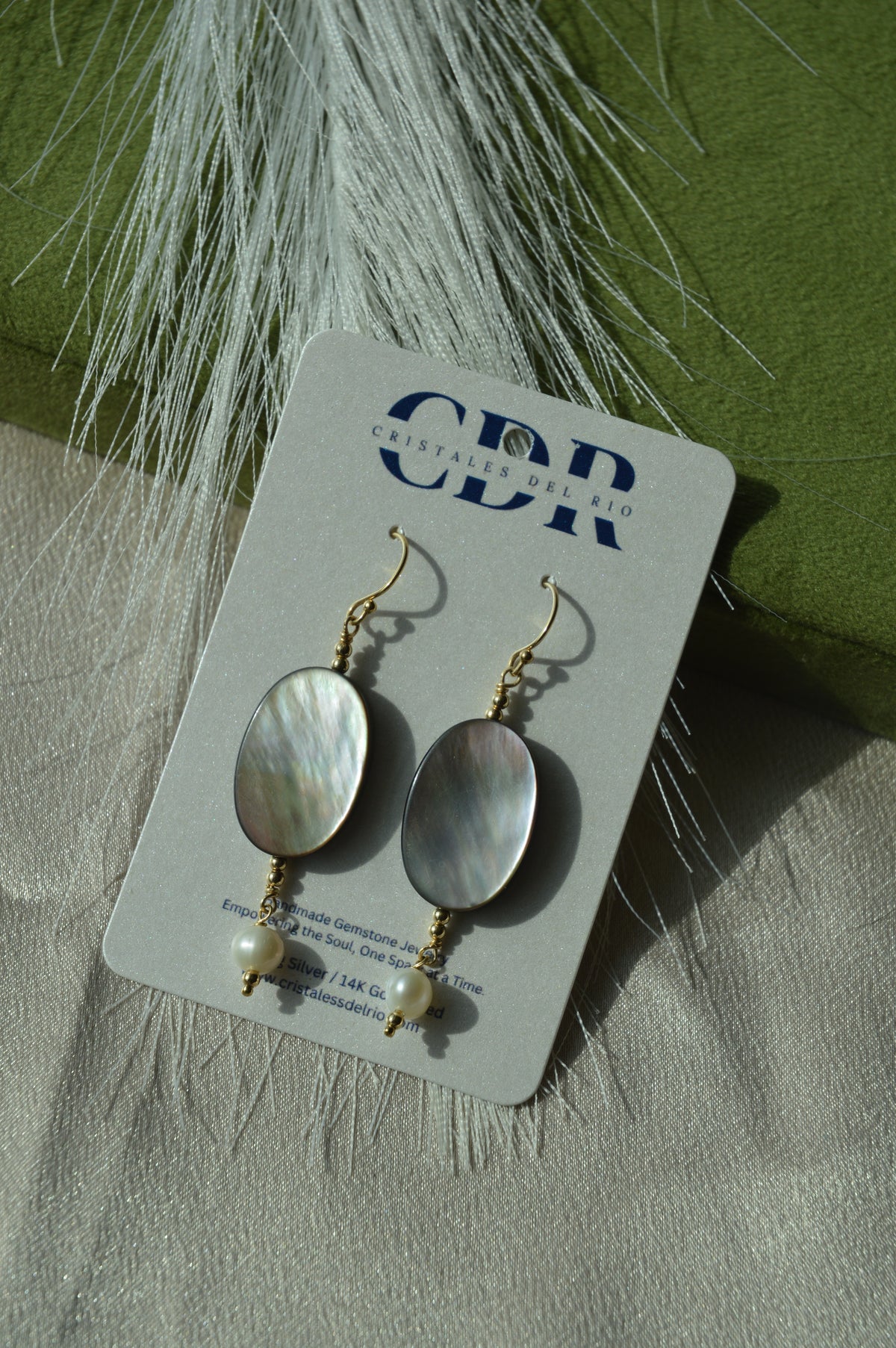 Dark Pastel Shell Earrings
