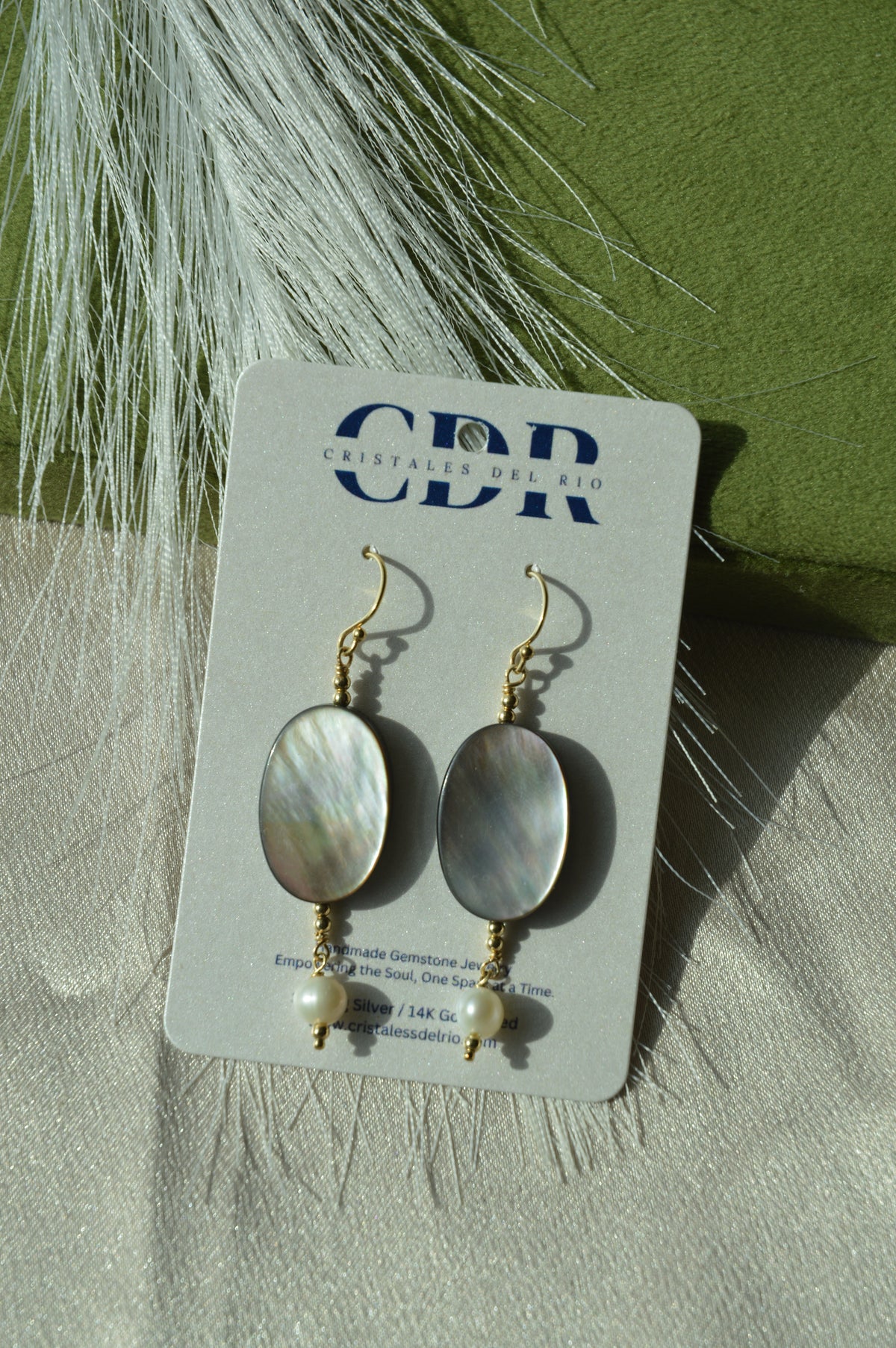 Dark Pastel Shell Earrings