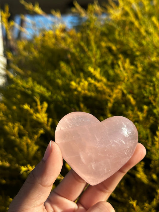 Rose Quartz Heart