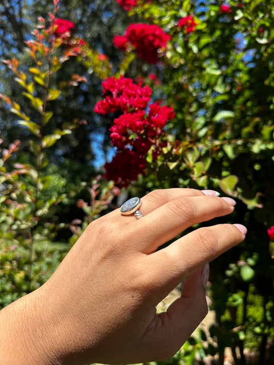 Moss Agate ring