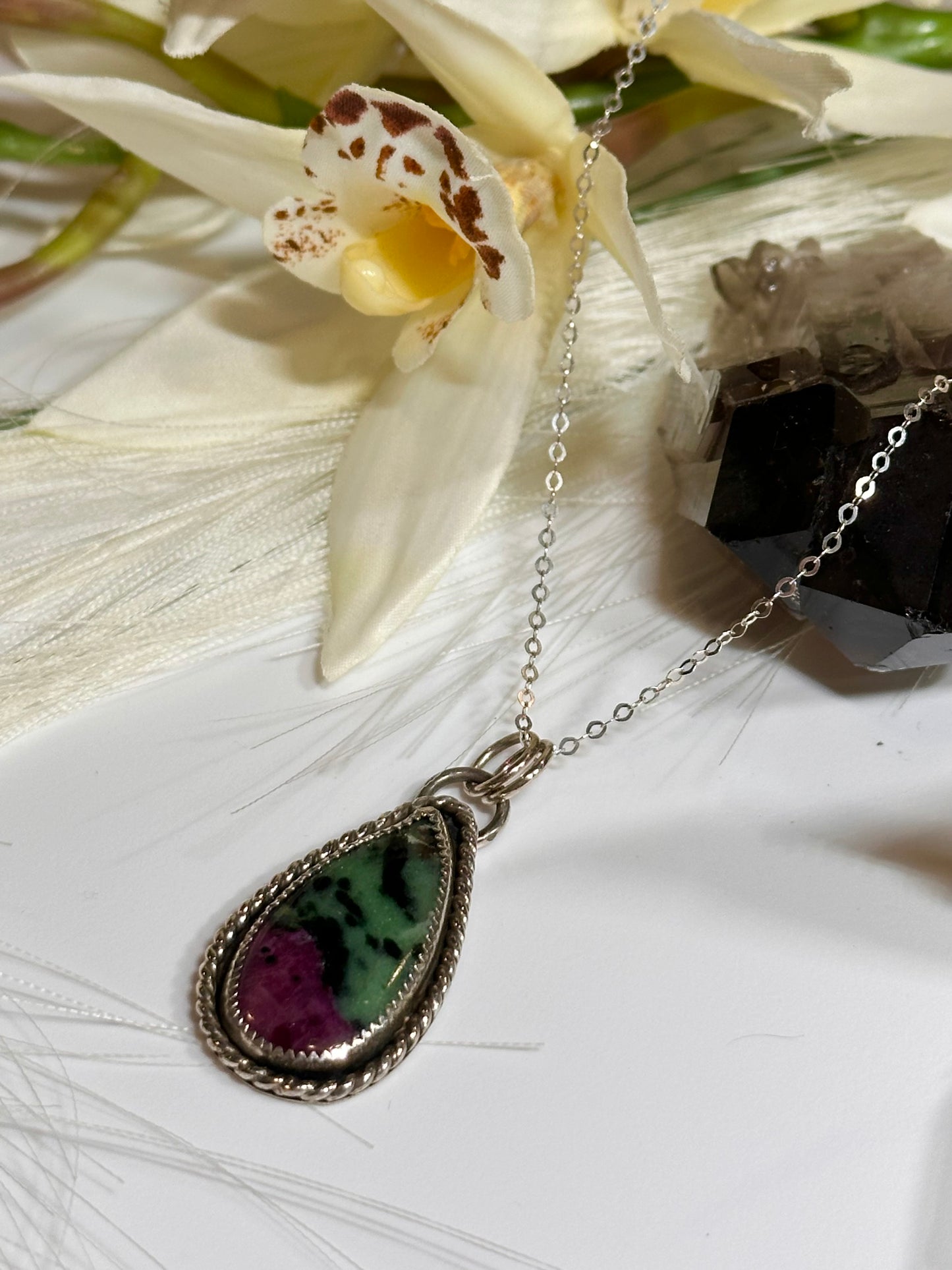 Ruby in Zoisite Pendant