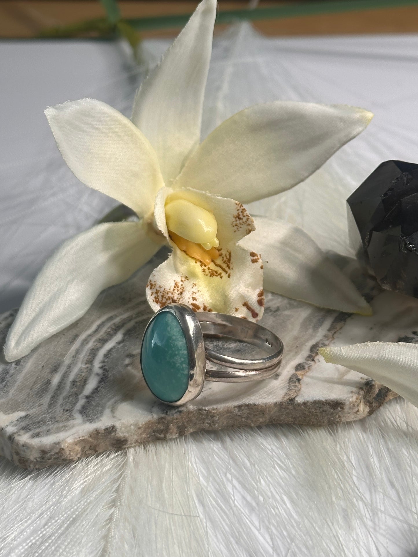 Kingman Turquoise Ring - Sz 10