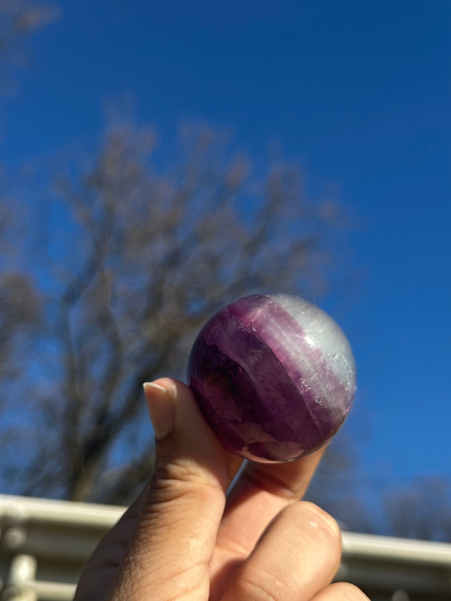 Fluorite sphere