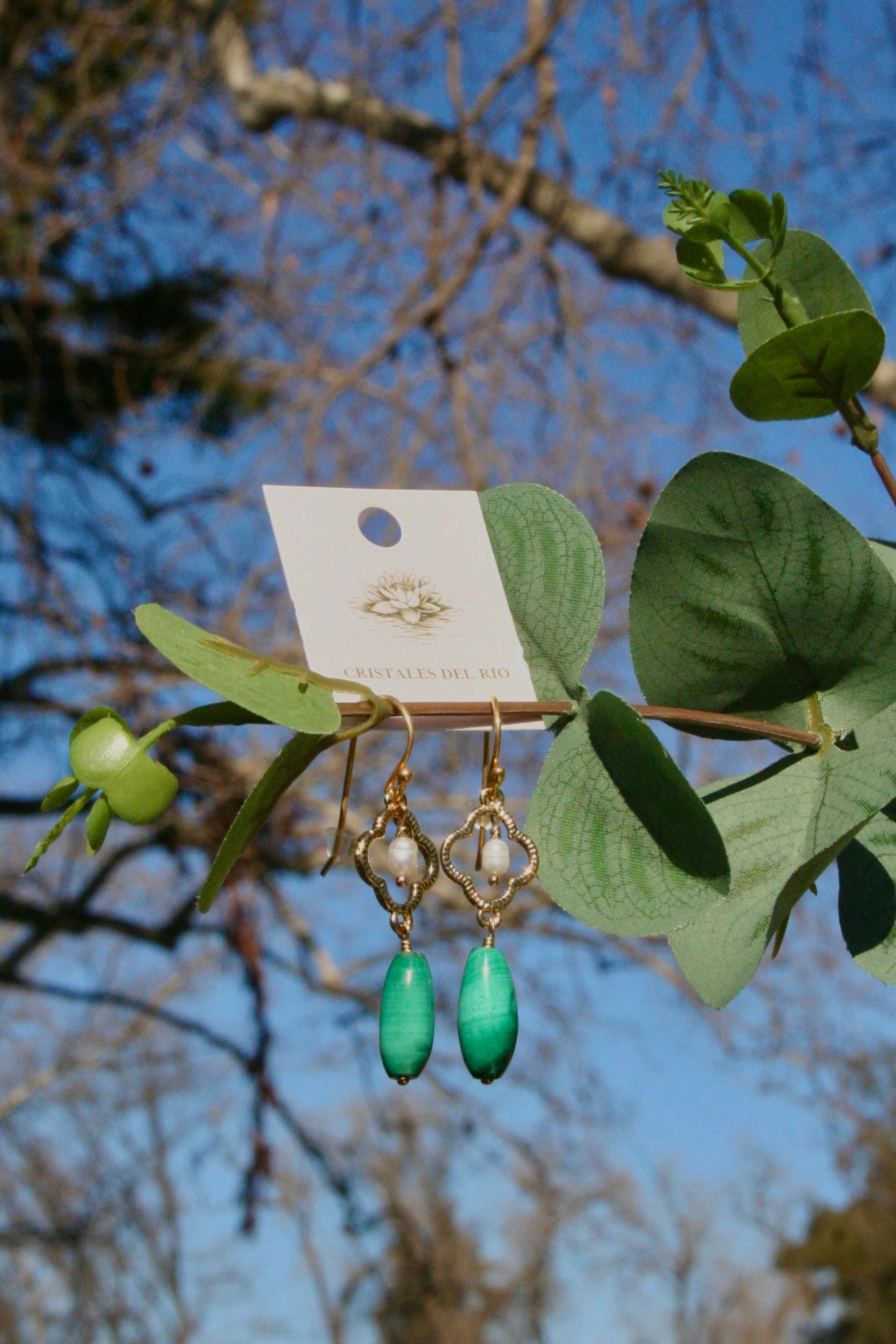 Green Goddess Earrings