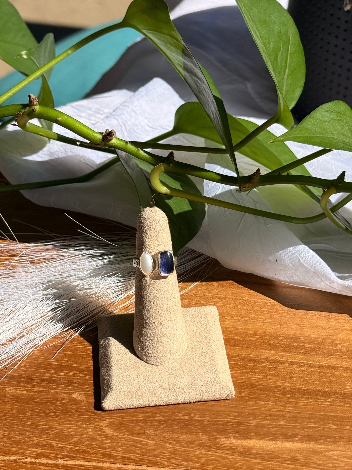 Glimmering Night Sky Ring - Sz 4.5