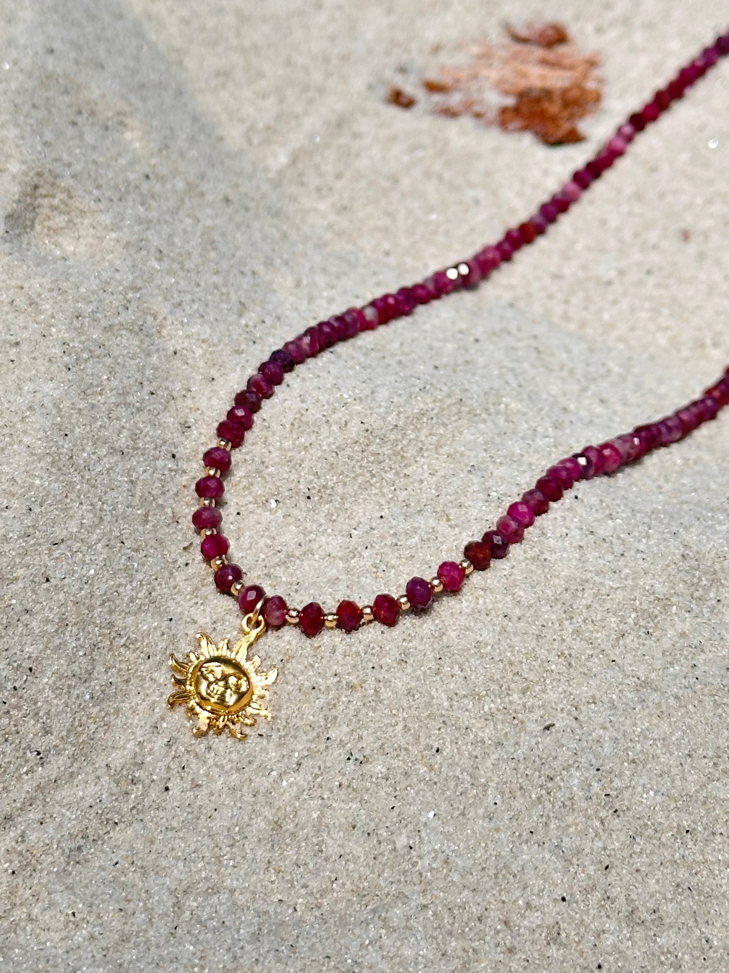 Pink Tourmaline Sunny Necklace