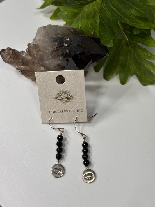 Black bear Earrings