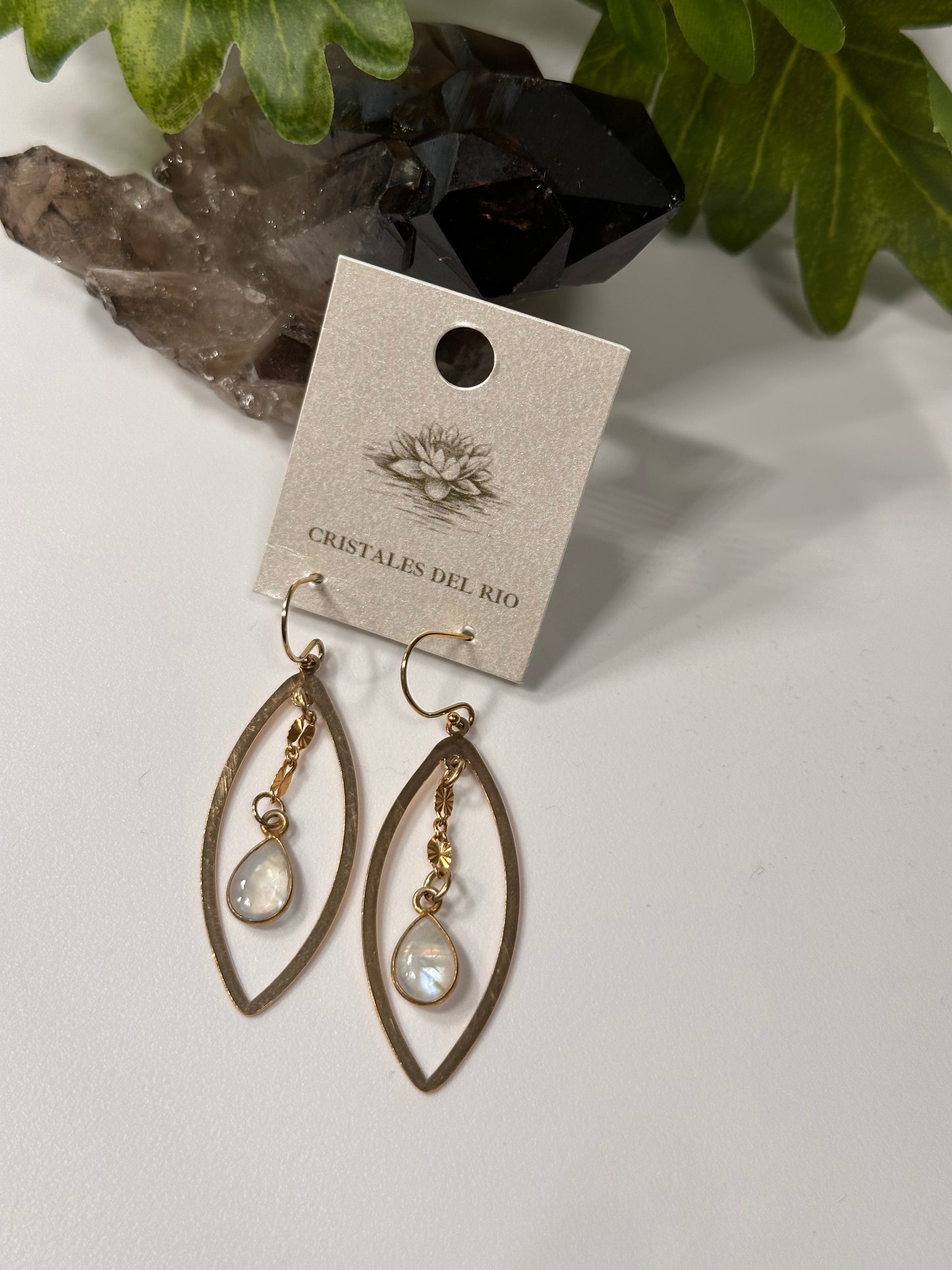 Marquise Gold dangle Earrings