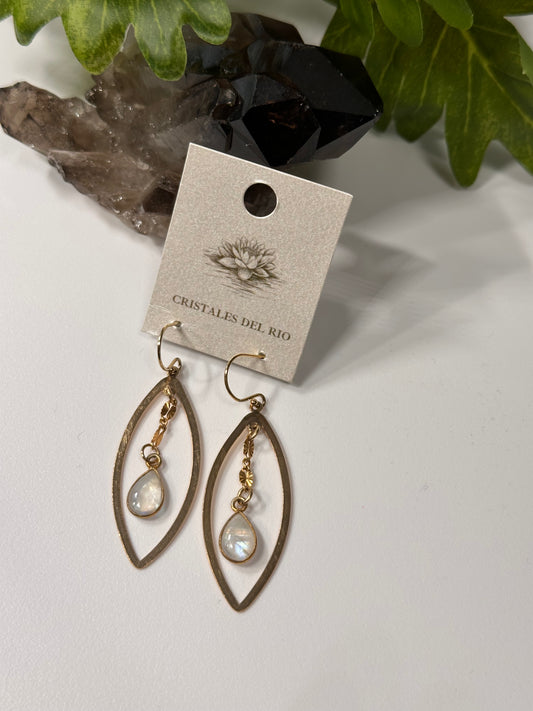 Marquise Gold dangle Earrings