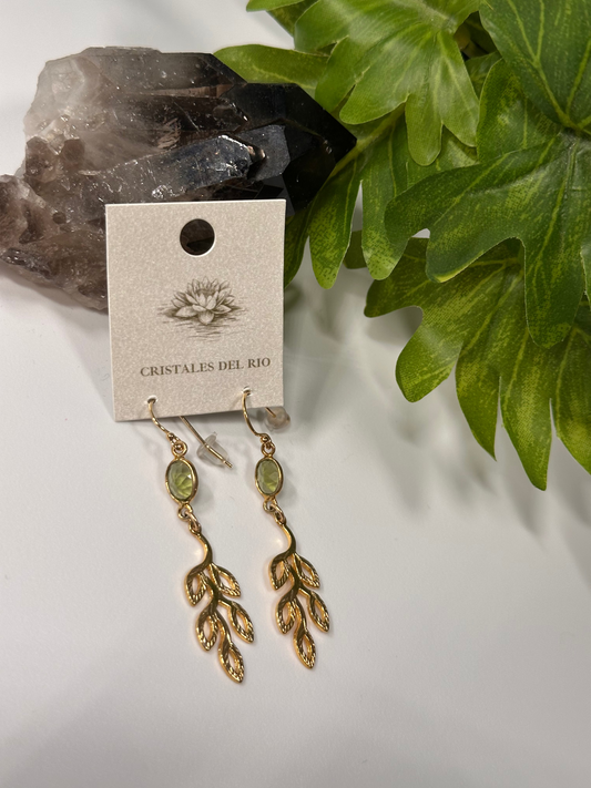 Las hojas verdes Earrings