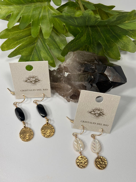 Gold coin Earrings