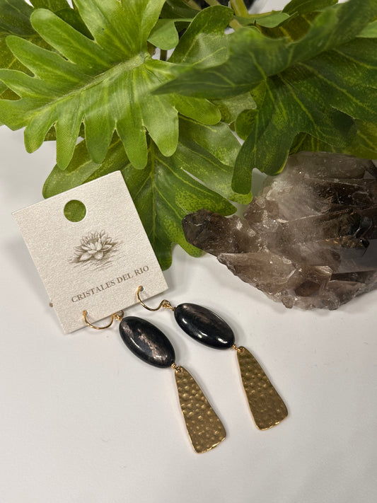 Hypersthene drop Earrings