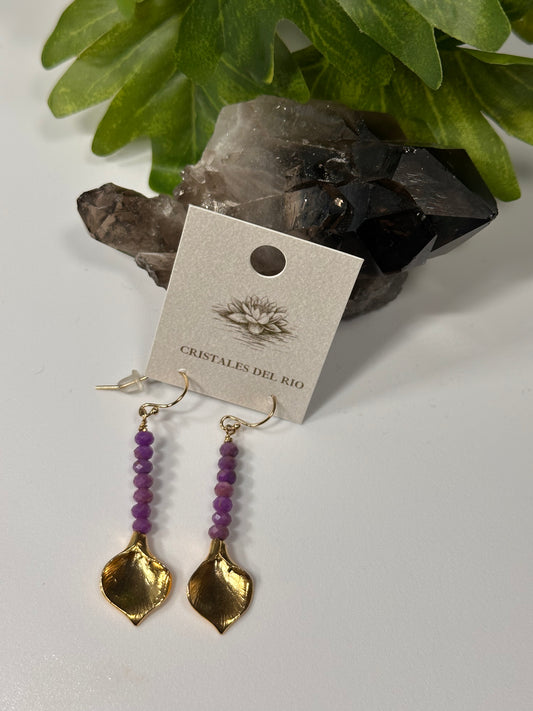 Lilac fields Earrings