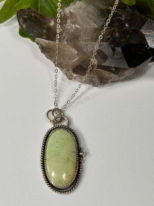 Lemon Chrysoprase Pendant