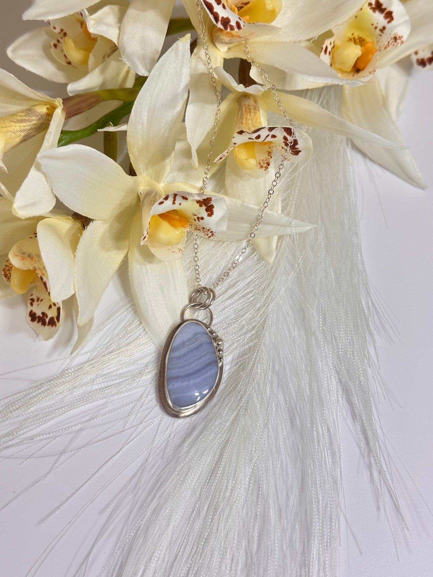 Blue Lace Agate Pendant