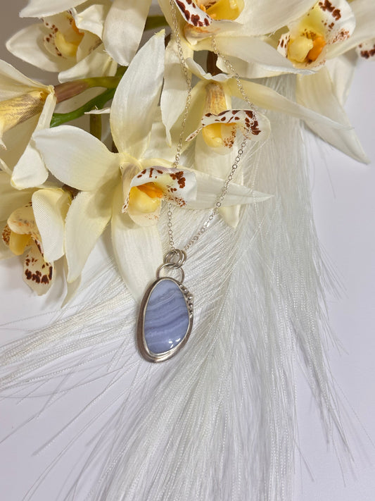 Blue Lace Agate Pendant