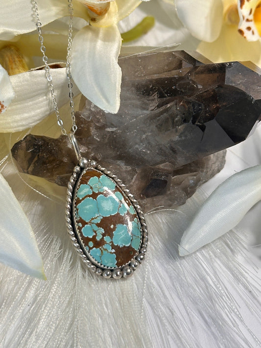Number 8 Turquoise Pendant