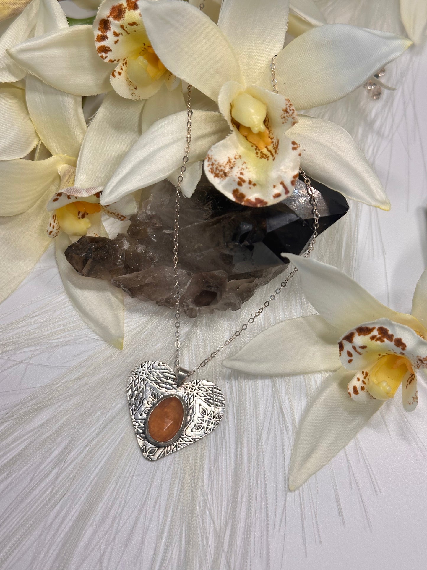 Peach Aventurine Pendant