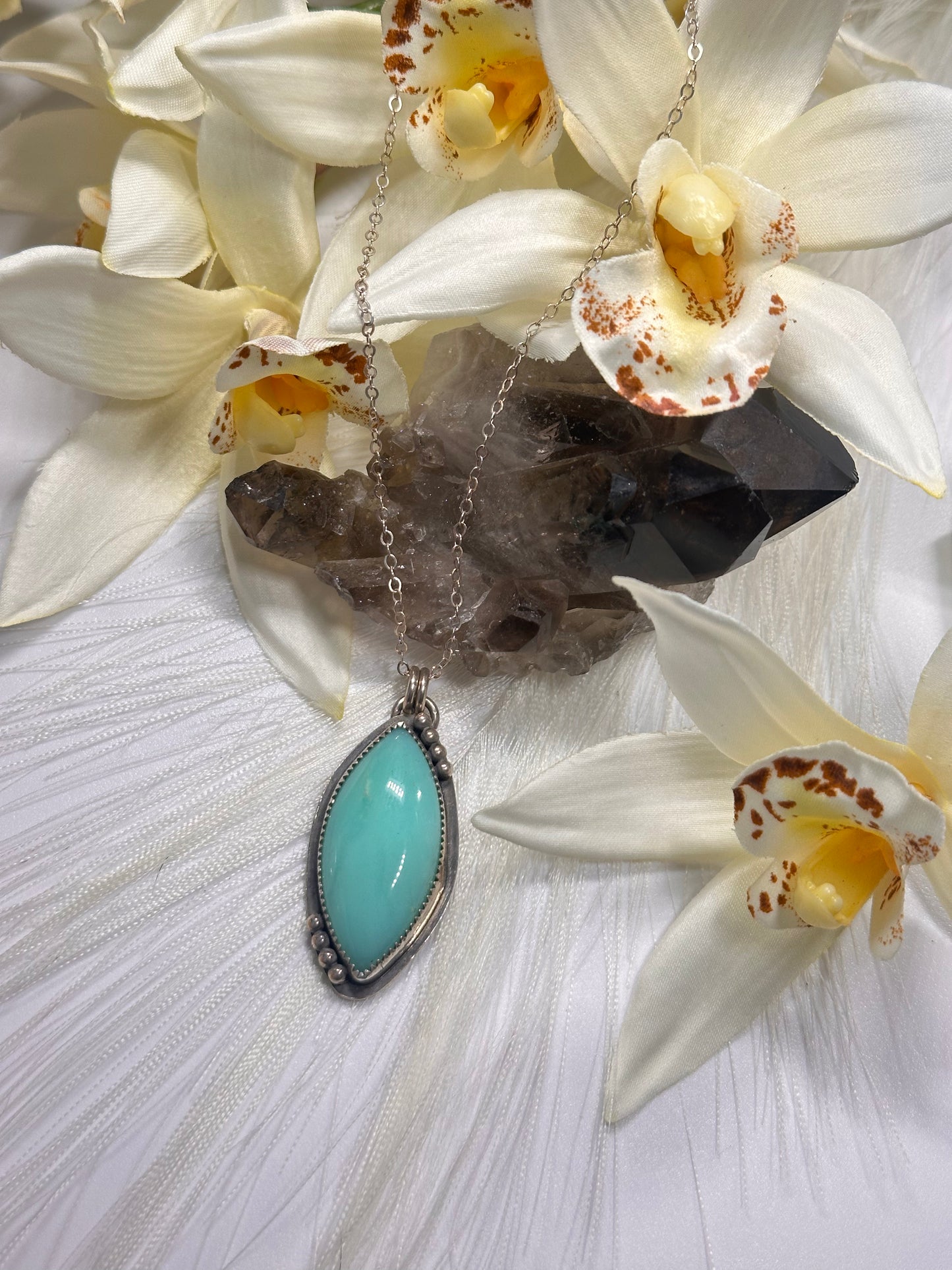 Peruvian Prase Opal Pendant