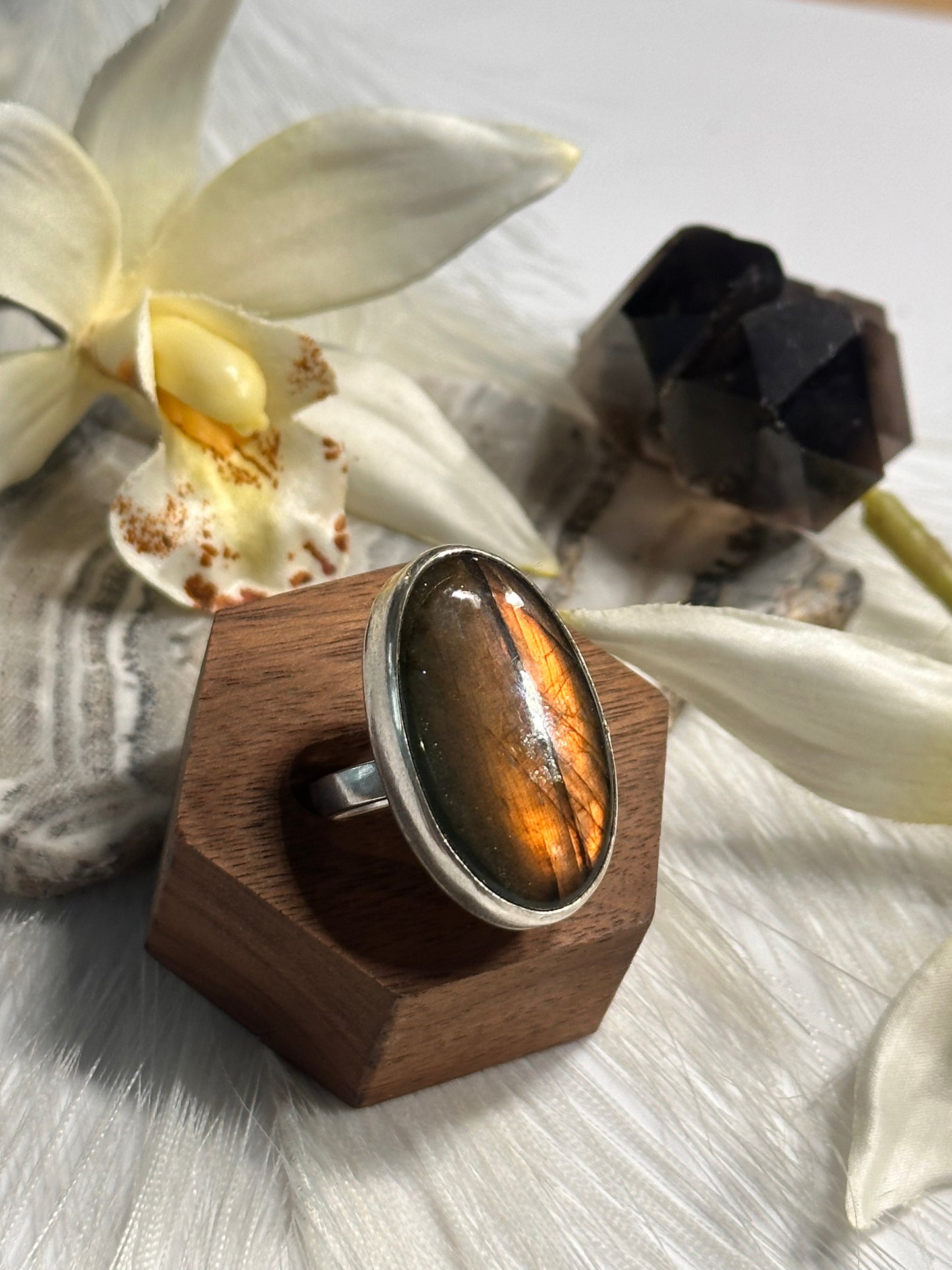 Orange Labradorite - Sz 8