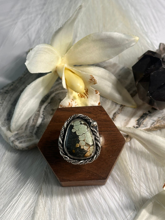 Matte Hubei Turquoise Ring - 11-11.5