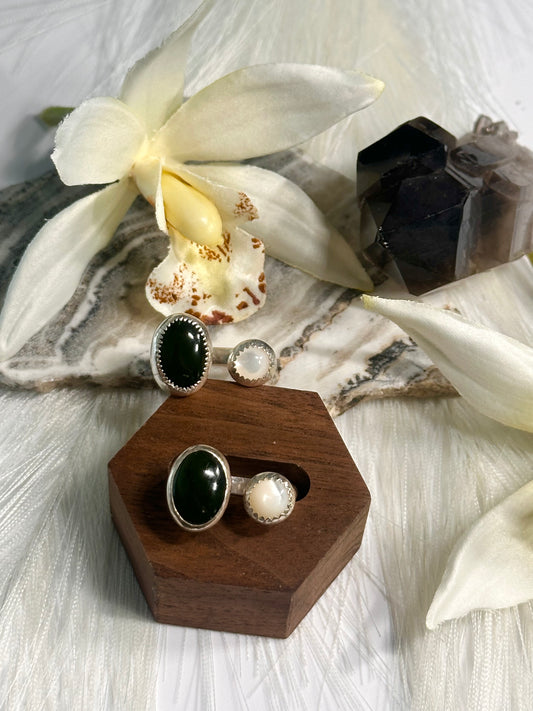 Earth + Sea Rings - Size 5.5-6, Size 7-7.5