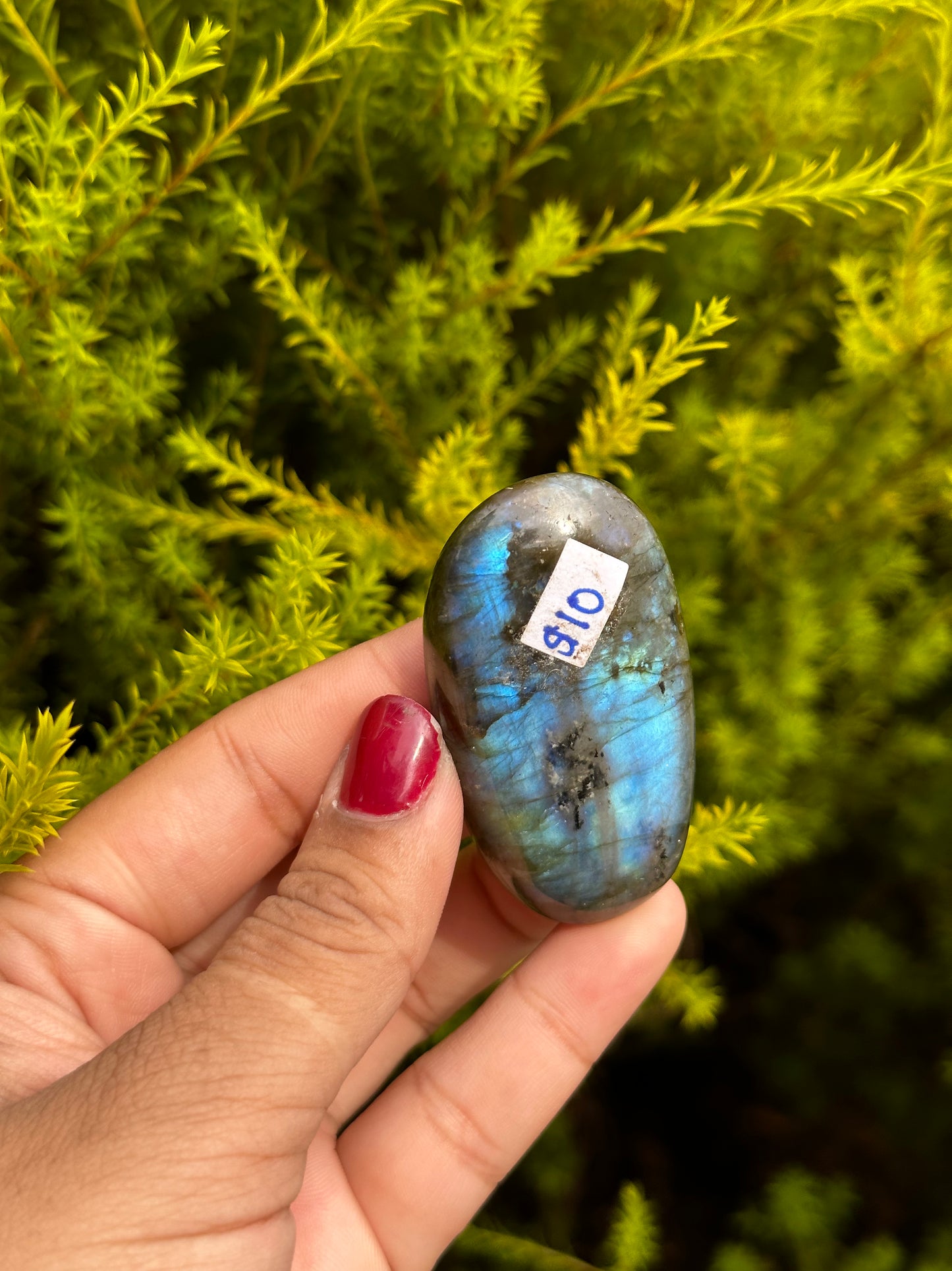 Unique Labradorite palmstone