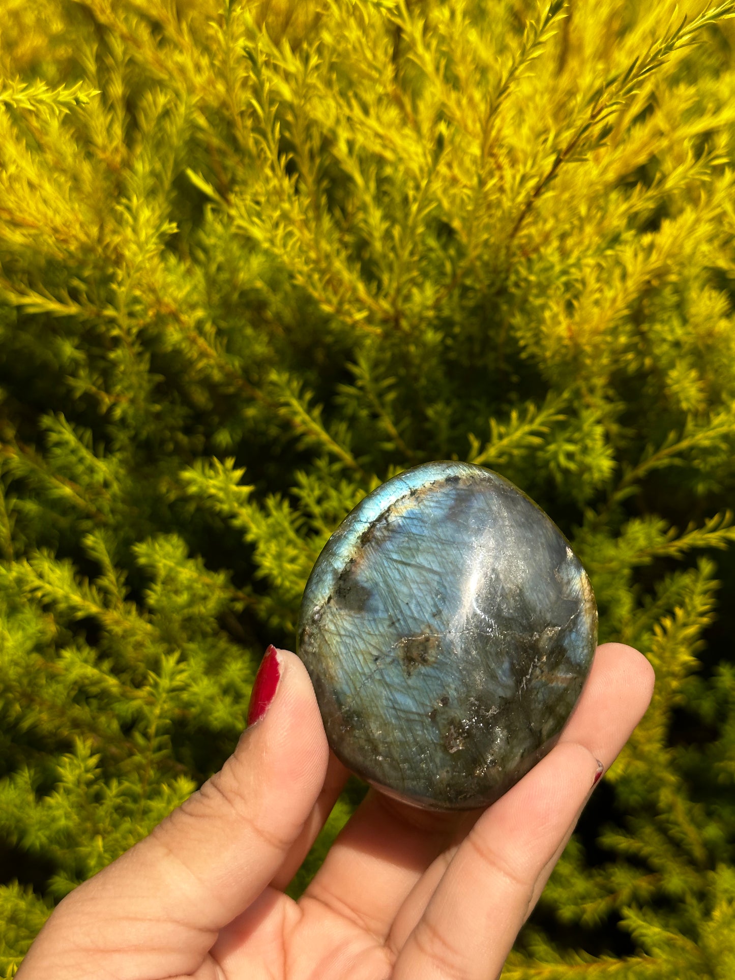 Labradorite palmstone