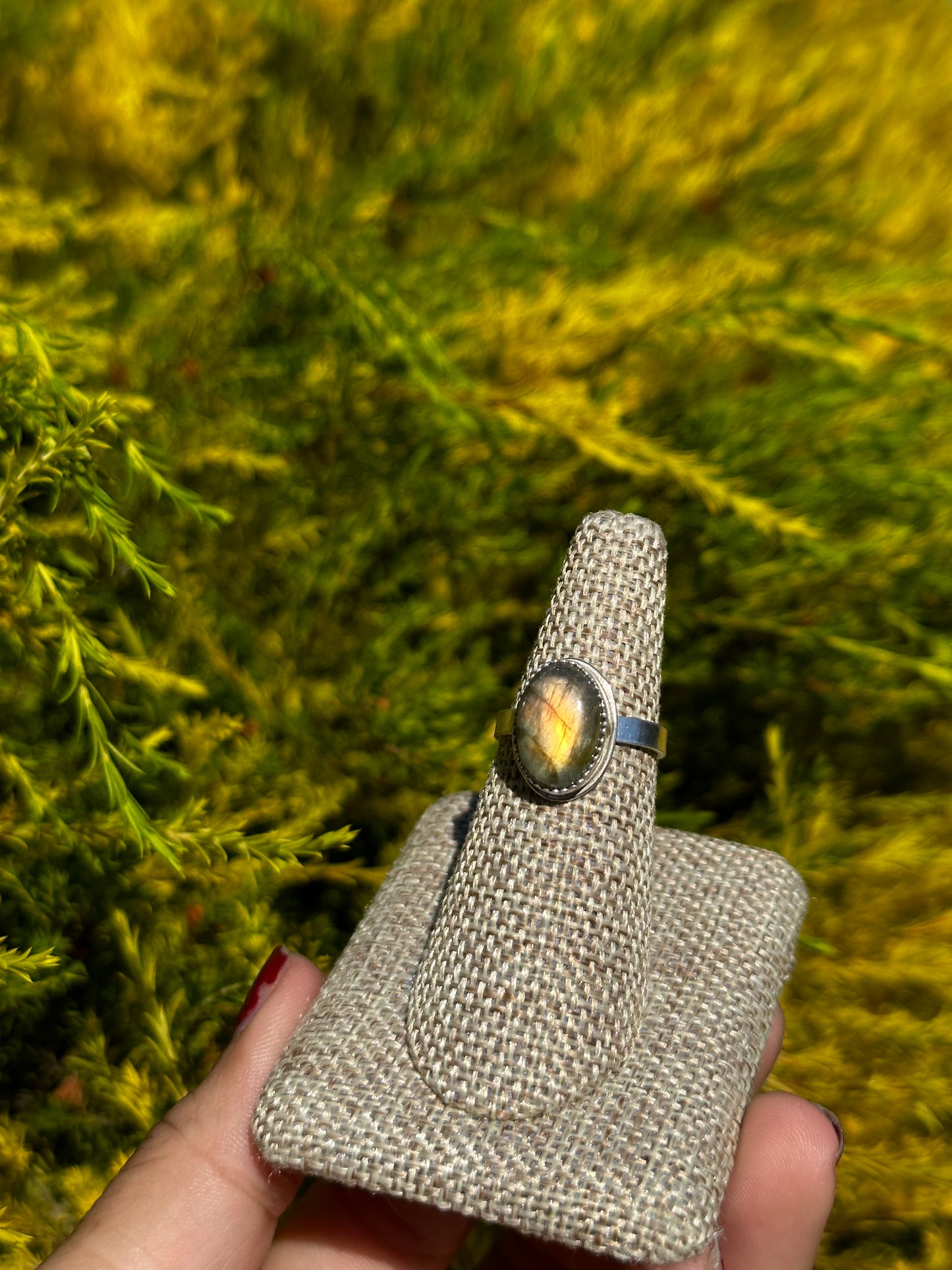 Sunset Labradorite ring