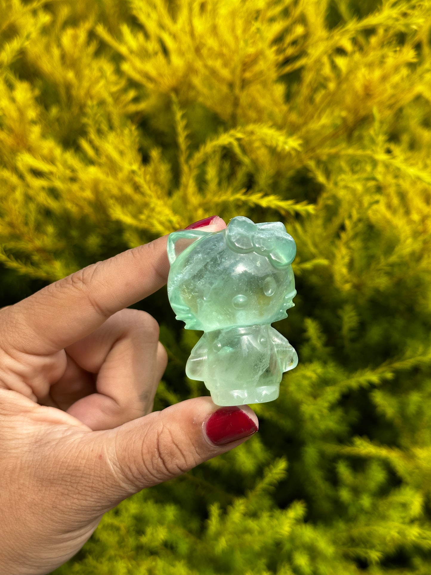 Mint Fluorite Hello Kitty