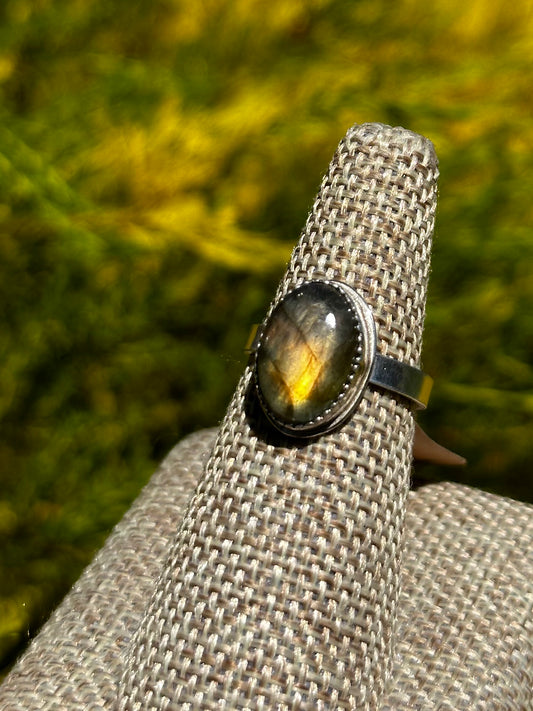 Sunset Labradorite ring