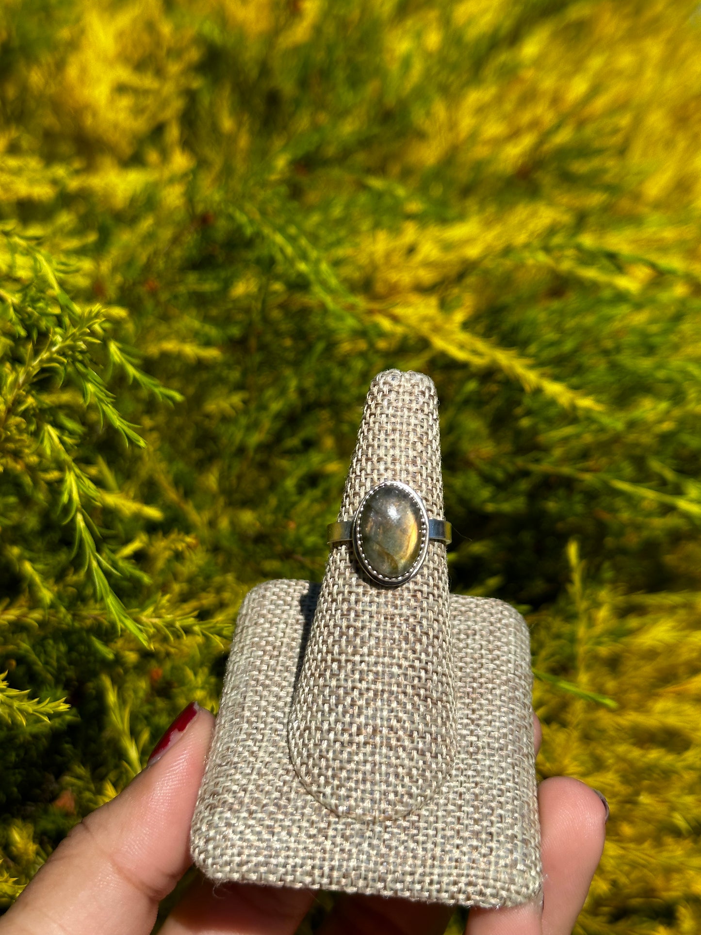 Sunset Labradorite ring