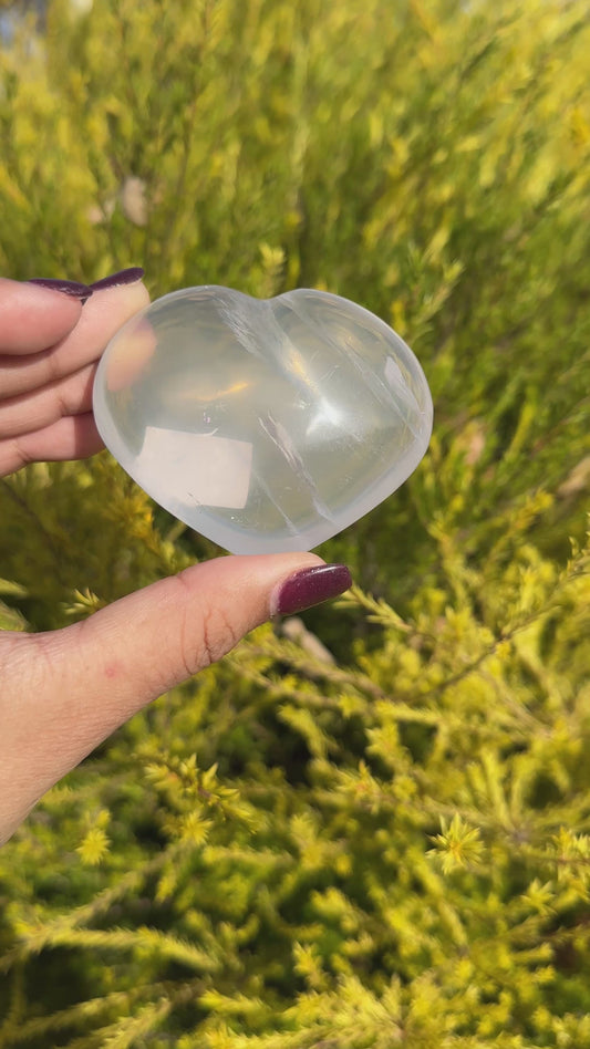 Girasol Quartz heart