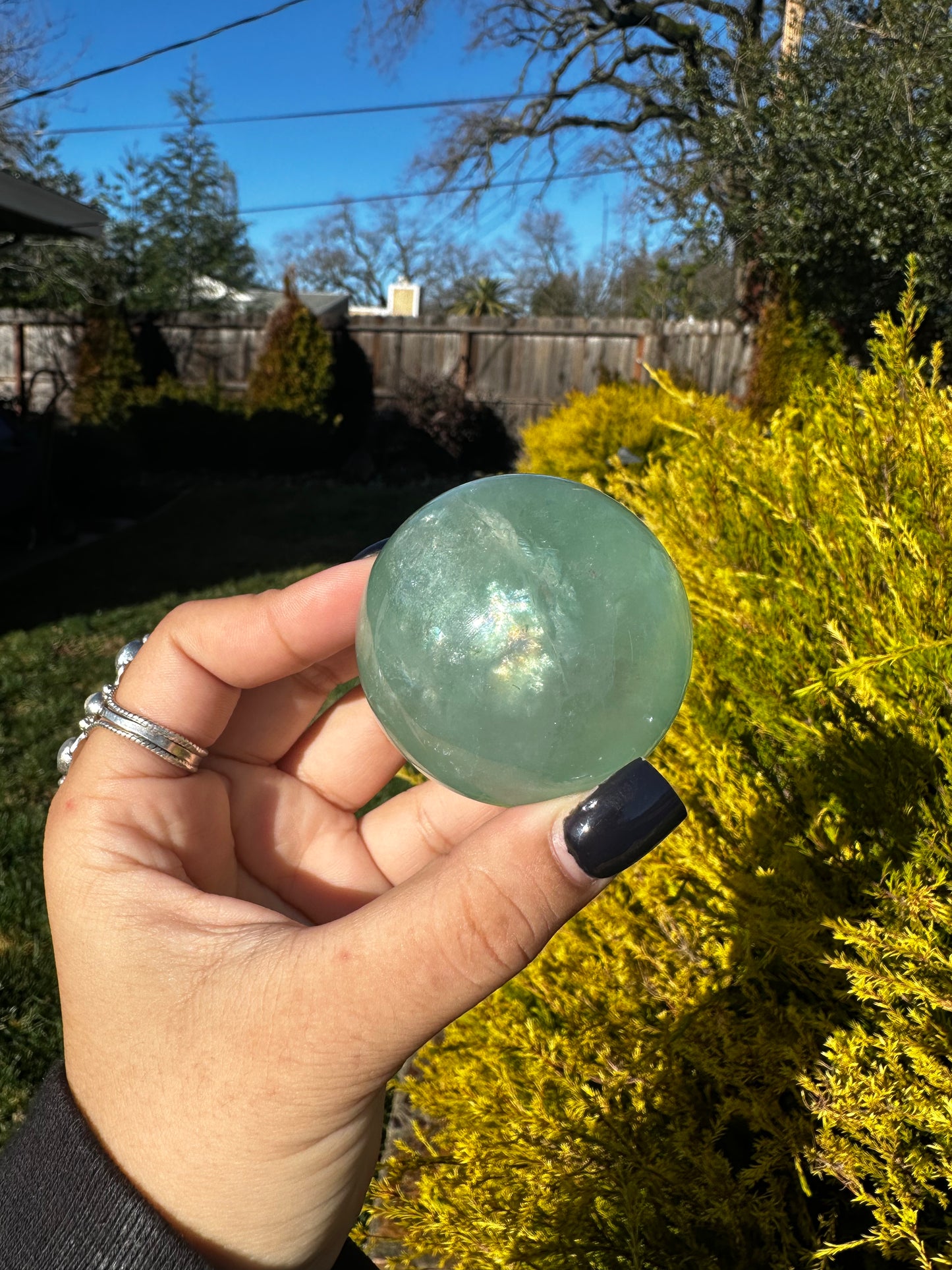 Mint Fluorite spheres