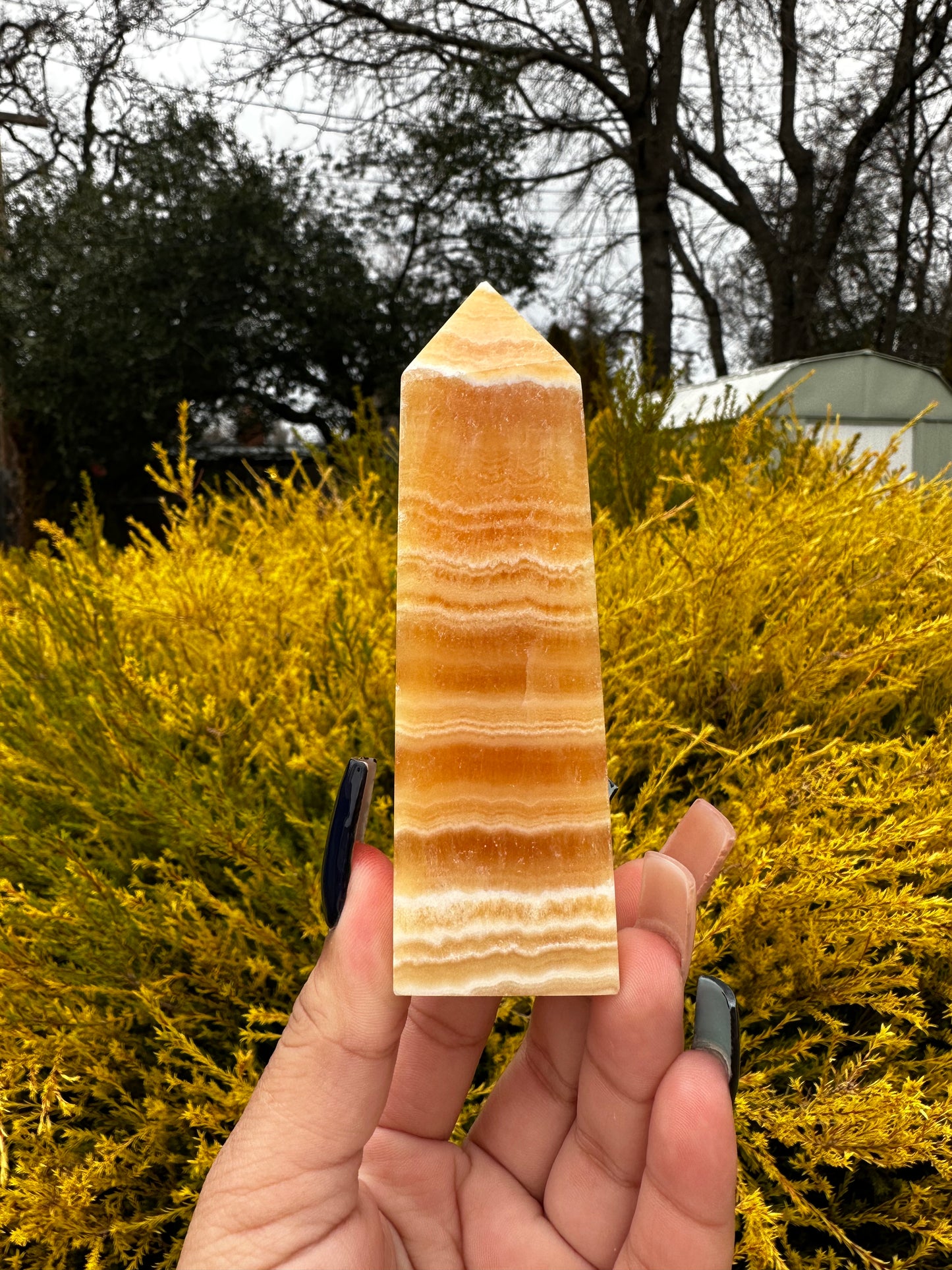 Large Orange Calcite towers